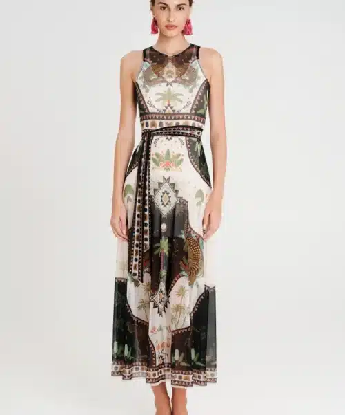 PEACE+CHAOS REPTILE LONG DRESS